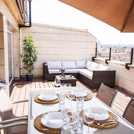 Apartamento Lujoso Atico Entre 2 Playas Con Garaje, Terraza, Vistas Y Wifi Gijón Exterior foto