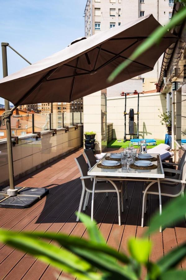 Apartamento Lujoso Atico Entre 2 Playas Con Garaje, Terraza, Vistas Y Wifi Gijón Exterior foto
